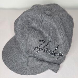 Vintage Harley Davidson Wool Blend Rhinestone Cap